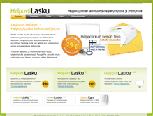 Tablet Screenshot of helpostilasku.com